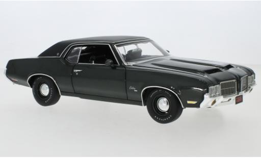 Diecast model cars Oldsmobile Cutlass SX green/matt-black 1971 Rocket 455 1/18 ACME