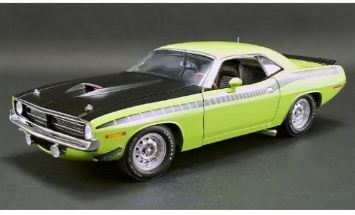 Diecast model cars Plymouth Barracuda AAR green/matt-black 1970 1/18 ACME
