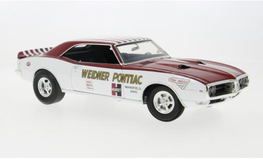 Diecast model cars Pontiac Firebird 1968 First Ram Air II white/red 1/18 ACME
