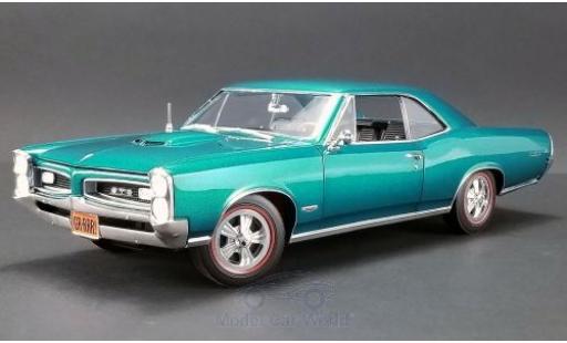 Diecast model cars Pontiac GTO 1966 metallic turquoise 1/18 ACME