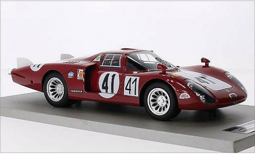 Alfa Romeo 33.2 coda lunga 1/18 Tecnomodel No.41 Autodelta 24h Le Mans 1968 /N.Vaccarella diecast model cars