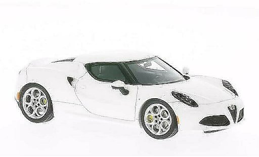 Alfa Romeo 4C coupe 1/43 Spark white diecast model cars