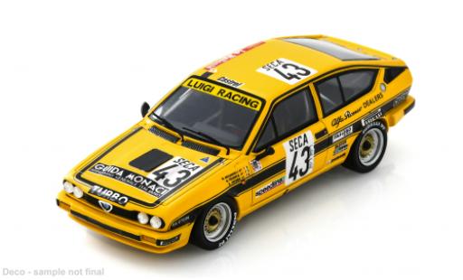 Diecast model cars Alfa Romeo Alfetta gtv V 6 24h Spa 1982 #43 M.Micangeli/G.Francia 1/43 Spark