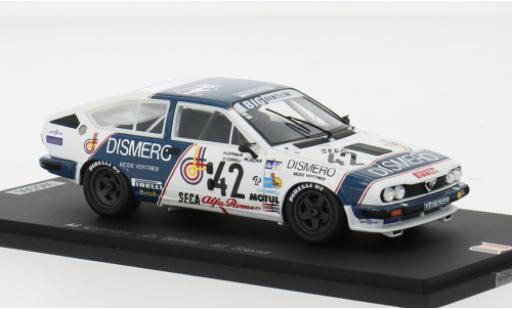 Diecast model cars Alfa Romeo Alfetta gtv V 6 24h Spa 1984 #42 M.Cipriani/D.Toffoli 1/43 Spark