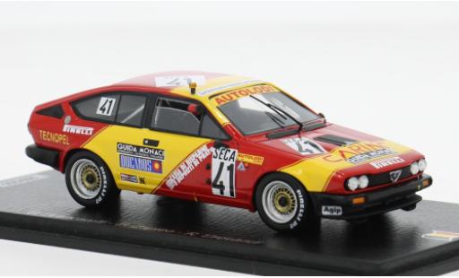Diecast model cars Alfa Romeo Alfetta gtv6 V6 24h Spa 1983 #41 G.Brancatelli/E.Zapico 1/43 Spark