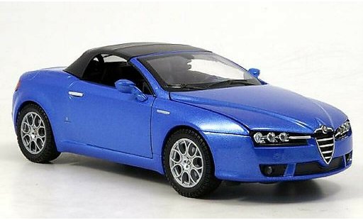Alfa Romeo Spider veloce 1/24 Welly blue closed diecast model cars