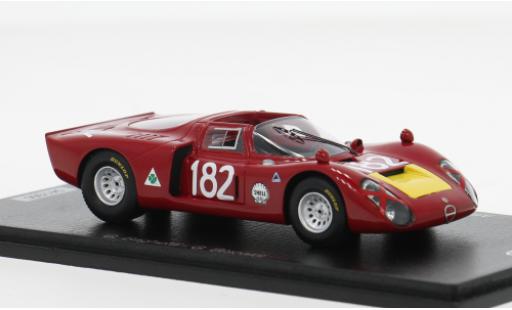 Diecast model cars Alfa Romeo 33.2 prototipo /2 Targa Florio 1968 #182 G.Baghetti/G.Biscaldi 1/43 Spark