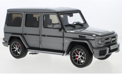 Diecast model cars Mercedes Classe G AMG G 63 (W463) metallise grey 2015 1/18 Almost Real
