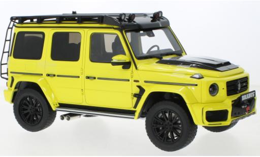Diecast model cars Mercedes B G-Class Brabus AMG G63 yellow /black 2020 1/18 Almost Real