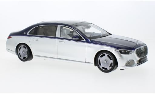 Diecast model cars Mercedes CLA Base Maybach S-classe metallise blue/d 2021 1/18 Almost Real