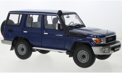 Diecast model cars Toyota Land Cruiser 70 76 blue 2017 1/18 Almost Real