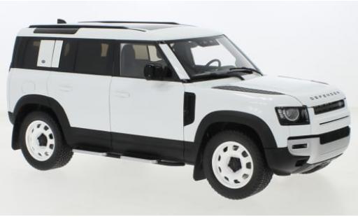 Diecast model cars Land Rover Defender 110 30th Anniversary Edition white 2023 1/18 Almost Real