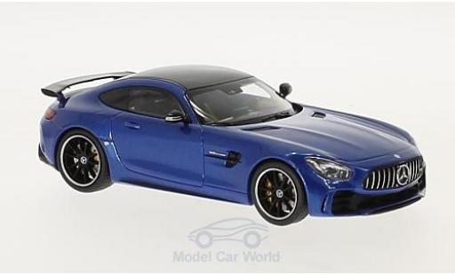 Diecast model cars Mercedes AMG GT GT R metallic blue 2017 1/43 Almost Real