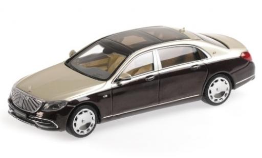 Diecast model cars Mercedes Classe S Base Maybach S650 (V222) metallic red/metallic beige 2019 1/43 Almost Real