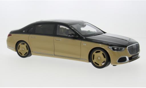 Diecast model cars Mercedes Classe S Base (Z 223) beige/black 2021 1/18 Almost Real