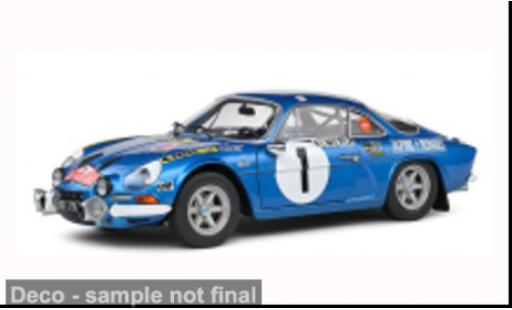 Diecast model cars Alpine A110 1600 s Rally Monte Carlo 1972 #1 1/18 Solido