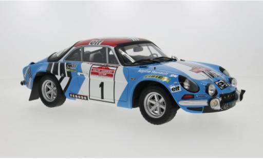 Diecast model cars Alpine A110 1800 Rally San Remo 1973 #1 J-L.Therier 1/12 Ottomobile