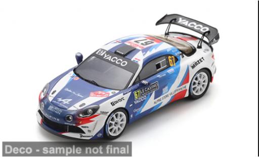 Diecast model cars Alpine A110 r Rally RGT Rally Monte Carlo 2025 #67 .Astier/D.Giraudet 1/43 Spark
