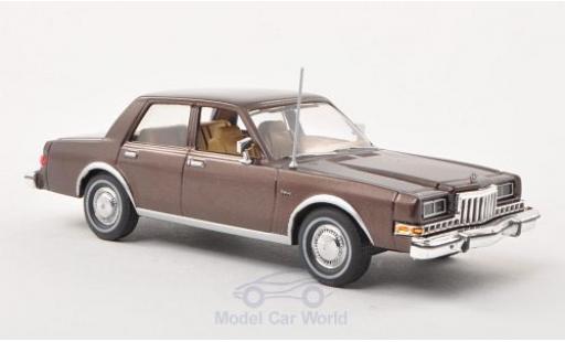 Diecast model cars Dodge Diplomat Berline metallic brown 1985 1/43 American Heritage Models