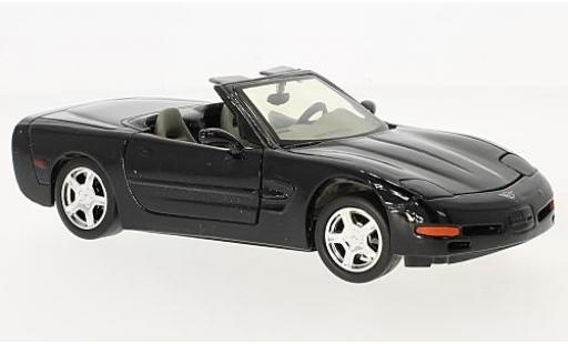 Diecast model cars Chevrolet Corvette Convertible (C5) black 1998 1/24 Motormax
