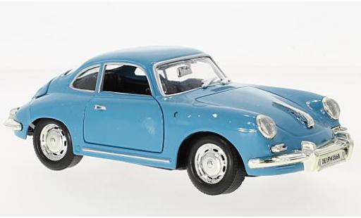 Diecast model cars Porsche 356 B B blue 1/24 Motormax