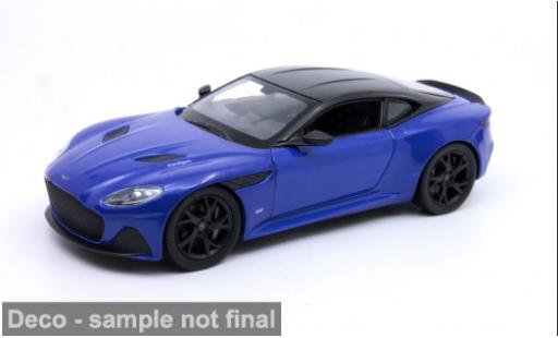 Diecast model cars Aston Martin DBS coupe blue/black 1/24 Welly