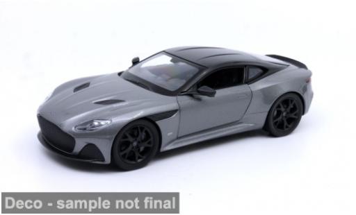 Diecast model cars Aston Martin DBS coupe grey/black 1/24 Welly