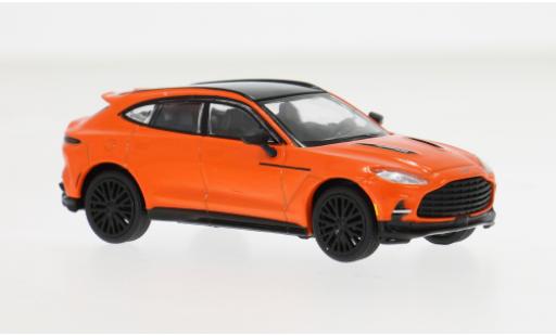 Diecast model cars Aston Martin DBX 707 orange/black 1/64 Pop Race