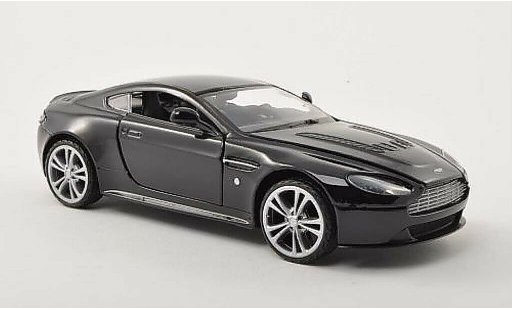 Aston Martin V12 Vantage vantage 1/24 Motormax black LHD diecast model cars