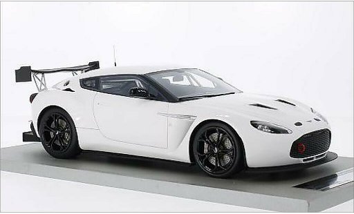 Aston Martin V12 Zagato coupe 1/18 Tecnomodel Zagato Race Presseversion white diecast model cars