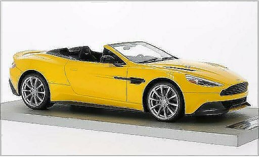 Aston Martin Vanquish volante 1/18 Tecnomodel yellow 2014 diecast model cars