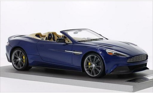 Aston Martin Vanquish volante 1/18 Tecnomodel metallic blue diecast model cars