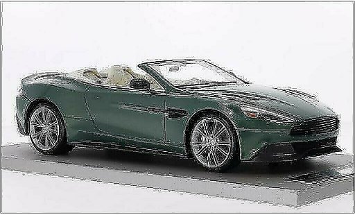 Aston Martin Vanquish volante 1/18 Tecnomodel metallic green diecast model cars