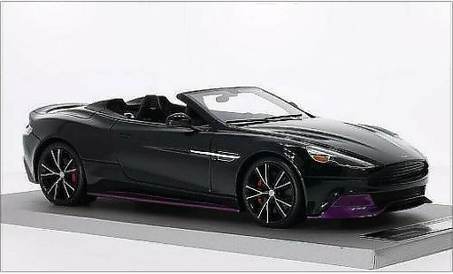 Aston Martin Vanquish volante 1/18 Tecnomodel black/red diecast model cars