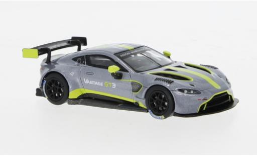 Diecast model cars Aston Martin Vantage gt3 silver 1/64 Pop Race