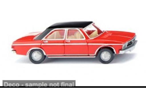 Diecast model cars Audi 100 berline red/black 1968 1/87 Wiking