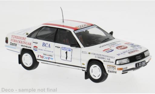 Diecast model cars Audi 200 quattro (C3) Rally Sweden 1989 #1 S.Blomqvist/B.Melander 1/43 IXO