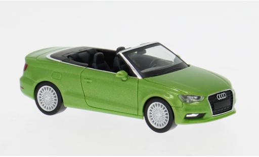 Diecast model cars Audi A3 cabriolet Convertible green 1/87 Herpa