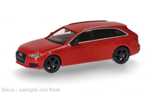 Diecast model cars Audi A4 avant red 1/87 Herpa