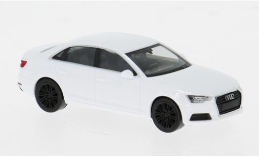 Diecast model cars Audi A4 berline white 1/87 Herpa
