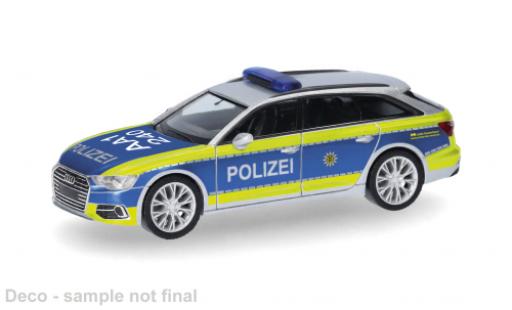 Diecast model cars Audi A6 police Avant Baden-W&Atilde;&frac14;rttemberg 1/87 Herpa