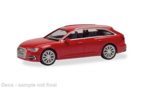 Diecast model cars Audi A6 avant red 1/87 Herpa