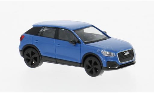 Diecast model cars Audi Q2 suv blue 2016 1/87 Herpa