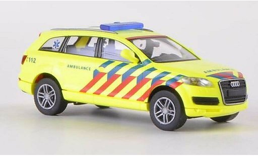 Audi Q7 secours 1/87 Wiking Ambulance Notarzt (NL) diecast model cars