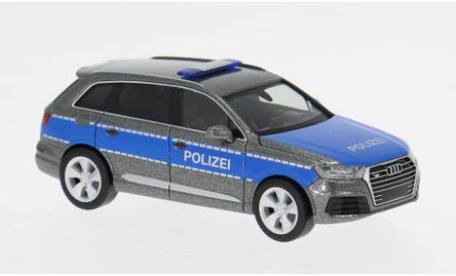 Diecast model cars Audi Q7 police Vorf&Atilde;&frac14;hrfahrzeug 1/87 Herpa