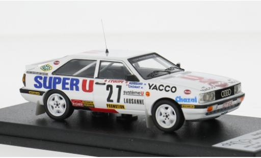 Diecast model cars Audi Quattro rallye Coupe Rally Monte Carlo 1987 #27 M.Chomat/M.Roissard 1/43 Trofeu