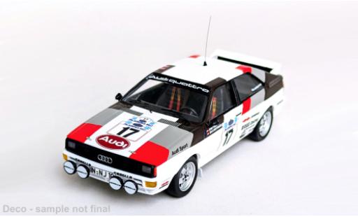 Diecast model cars Audi Quattro rallye Rally Acropolis 1981 #20 M.Mouton/F.Pons 1/43 Trofeu