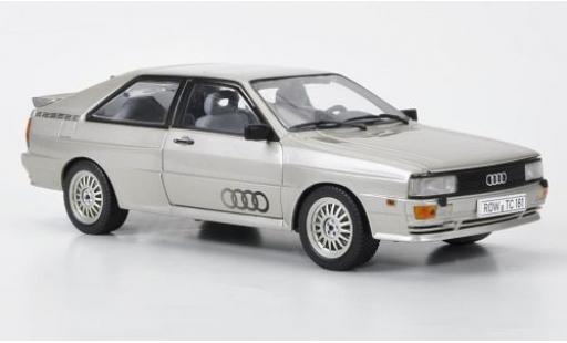 Diecast model cars Audi Quattro coupe silver 1/18 Sun Star