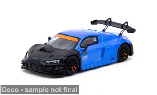 Diecast model cars Audi R8 lms GT3 EVO II ( 10th Anniversary) blue/black 1/64 Tarmac Works