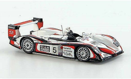 Audi R8 LMP course 1/87 Spark No.5 Casio Exilim winner 24h Le Mans 2004 / Kristensen diecast model cars